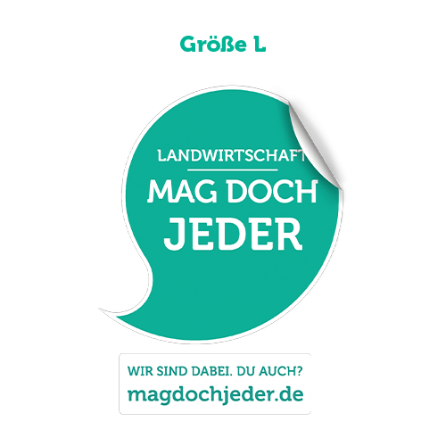 Fahrzeugaufkleber „Wir sind dabei!“ rechtsseitig