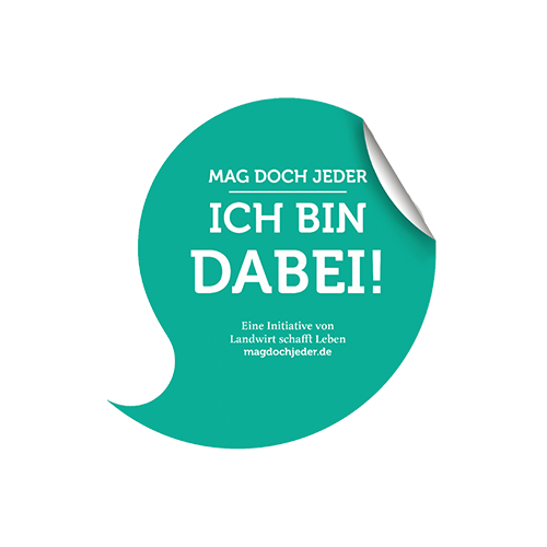 Aufkleber "Ich bin dabei"