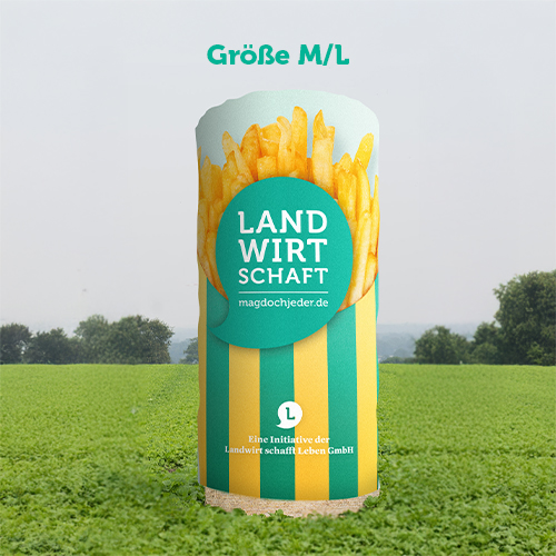 Strohpylon „Pommes“ – neues Design