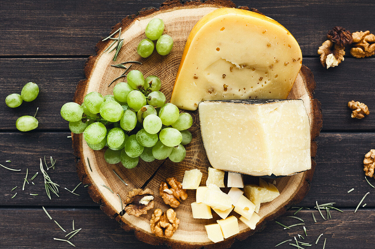 Käseplatte mit Käse aus Deutschland 